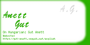 anett gut business card